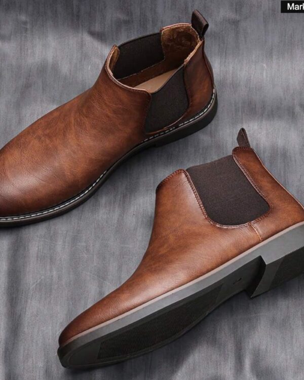 Ανδρικό καφέ σκούρο Μποτάκι