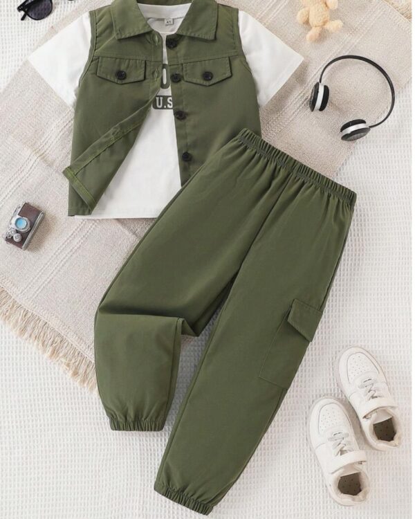 Πράσινο σύνολο ηλικίας 3-7