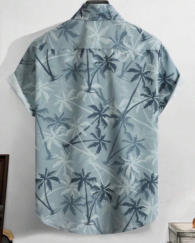 Ανδρικό Πουκάμισο με Φυτικό Μοτίβο - Image 2